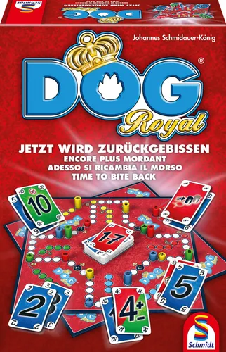 Schmidt Spiele 49267 Dog Royal - Taktikspiel für 2-6 Spieler, fördert strategisches Denken und bietet hohen Wiederspielreiz, ideal ab 8 Jahren