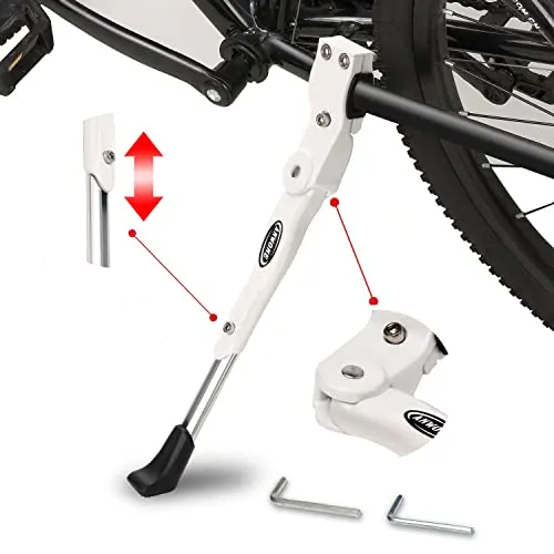 ANWONE Cube Fahrradständer Mountainbike Hinterbauständer,Universal Höhenverstellbarer Bike Stand,Seitenständer Fahrrad für 22-28 Zoll MTB Ständer Fully,Weiß