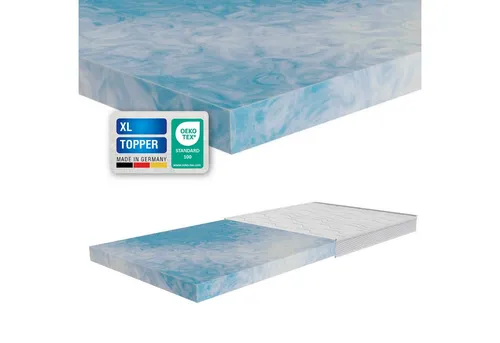 ARBD Classic XL Topper 10cm – Beidseitig nutzbar und waschbar, 80x200 cm - Hochwertiger Topper für alle Bettarten, 10 cm hoch, mit abnehmbarem Bezug und 3D Klimaband. Ideal für eine angenehme Nachtruhe, auch für Allergiker geeignet. Hergestellt in Deutschland.