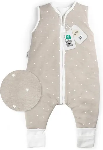 Ehrenkind Babyschlafsack mit Füßen 2.5 TOG - Schlafsack aus 100% Bio-Baumwolle, ganzjährig nutzbar, mit extra Beinfreiheit für mehr Komfort und Bewegungsfreiheit, OEKO-TEX® STANDARD 100 zertifiziert.