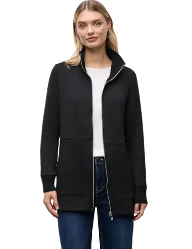 STREET ONE Sweatshirt - Damen Sweatshirt mit modischen Strickbündchen und seitlichen Taschen, bietet höchsten Komfort und lässigen Stil für jeden Anlass.
