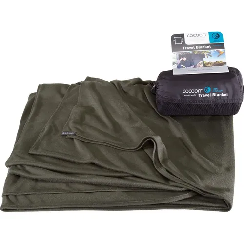 CoolMax Travel Blanket - Decke shadow green - Super-leichte Reisedecke aus 100% CoolMax, ideal für unterwegs. Atmungsaktiv, schnell trocknend und angenehm weich – perfekt für Zug, Flugzeug oder Strand.