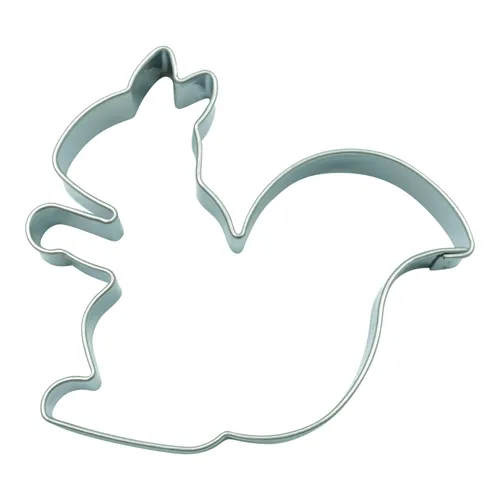 Eichhörnchen Ausstecher 5,6 cm - Ausstechform für Kekse in Eichhörnchen-Design, aus leicht zu reinigendem Edelstahl, ideal für kreative Backprojekte zu jedem Anlass.