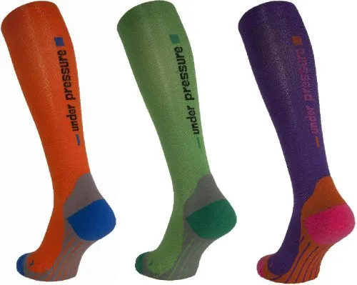 Under Pressure Kompressionsstrümpfe Competition - Sport-Kompressionsstrumpf für optimale Unterstützung und Leistung beim Laufen, Triathlon und Fußball. Ideal für intensive Trainingseinheiten mit optimaler Belüftung.