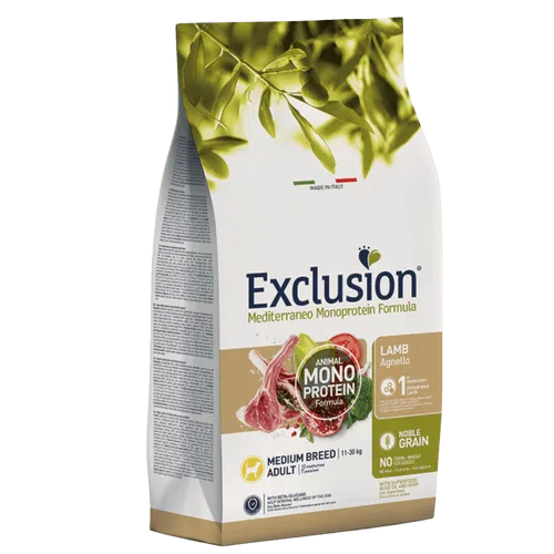 Kroketten Exclusion Mediterranean Monoprotein Adult Mittel Breed Lamm 12KG%