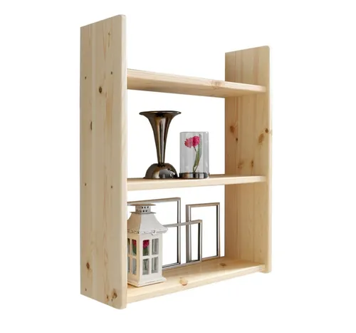 TiCAA Wandregal Hängeregal Kiefer Natur in beige von TiCAA