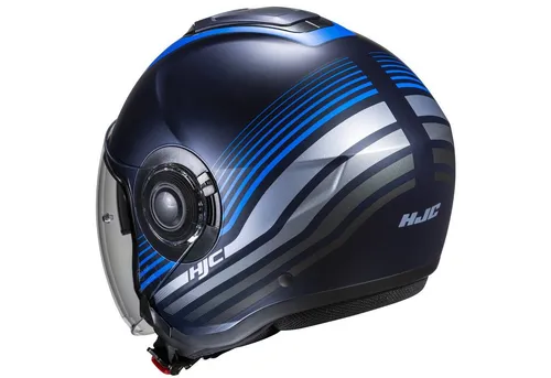 HJC i40N Dova MC2SF Jethelm L - Motorradhelm mit fortschrittlicher Polycarbonat-Verbundschale für Leichtigkeit und Komfort. Integrierte Sonnenblende und abnehmbare, waschbare Polster sorgen für optimale Nutzung und Hygiene.