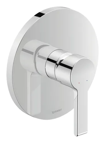 Duravit B.2 Einhebel-Brausemischer Unterputz Ø 170 mm - Chrom Hochglanz - Wannen- & Duscharmaturen, elegantes Design mit Hochglanz-Oberfläche für ein modernes Badezimmer