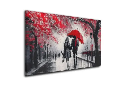 Artedinoi Leinwandbild Liebespaar Paint Abstract Wandbild Leinwandbild Kunstdruck XXL Deko