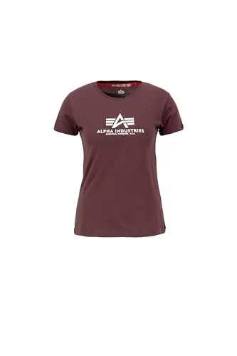 Alpha Industries New Basic T-Shirt BL W - Stylisches Damen T-Shirt im Regular Fit aus 100% weicher Baumwolle, ideal für den Alltag. Mit markantem Alpha Logo Druck und angenehmem Tragekomfort.