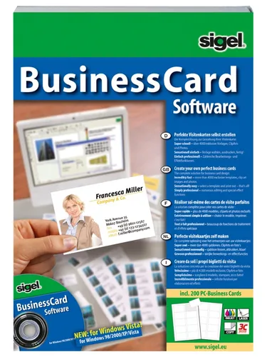 Produktbild Sigel SW 670 BusinessCard Software