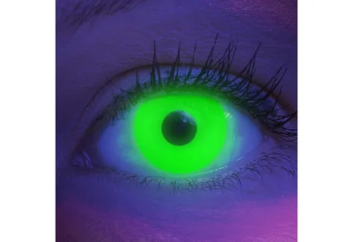 MeralenS Jahreslinsen Farbige Glow Green Kontaktlinsen