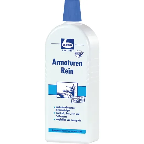 Dr. Becher 1423000 Armaturen Rein Sanitärreiniger 500 ml Reinigungslotion zur Grundreinigung von Fliesen, Wannen etc.