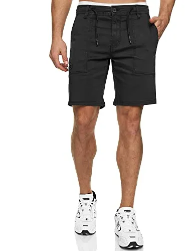 Indicode Chinoshorts INDiago Beige XL - Herren-Shorts aus bequemer Baumwollmischung mit aufgesetzten Taschen & Kordeln, ideal für lässige Sommerlooks.