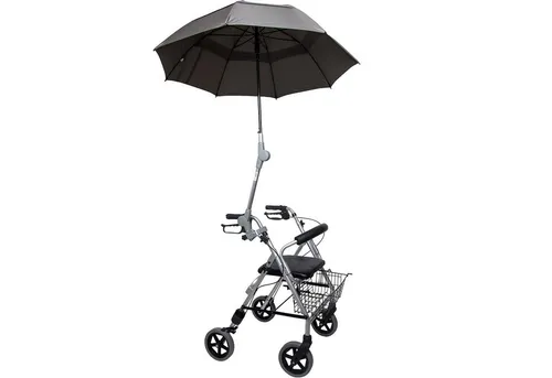Rolko Kohlgrüber GmbH Rollator Regenschirm für Rollator aus Microfaser mit Halterung