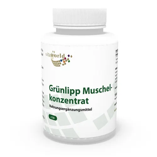 Produktbild Vita World 3er Pack Grünlippmuschel Konzentrat 500mg 3 x 150 Kapseln