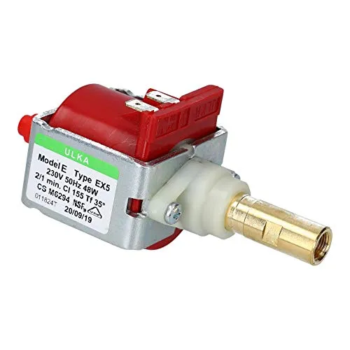 DEKAROX Wasserpumpe Ulka EX5 48W 230V 2/1min. 50Hz für Philips Saeco 996530007753 12000140 für Kaffeemaschine Espressomaschine Kaffeeautomat Getränkeatomat