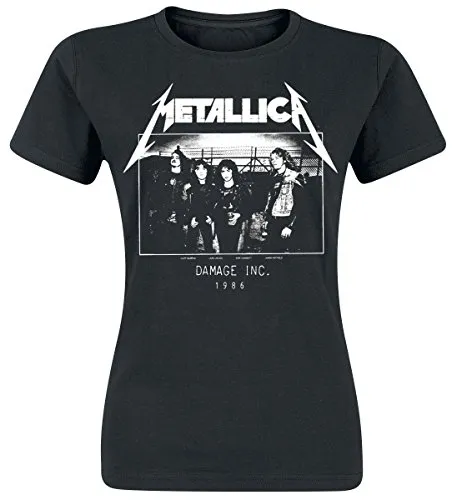 Metallica Master of Puppets Tour 1986 Photo Girl-Shirt schwarz XXL
