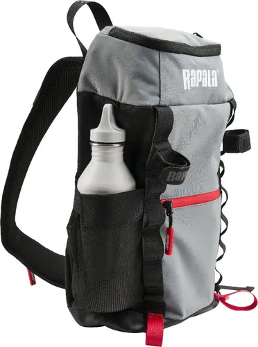 Rapala Countdown Sling Bag Umhängetasche Schwarz Grau - Praktische Umhängetasche für Süßwasserangeln, leicht und robust aus hochwertigem Polyester, ideal für unterwegs und zum Transport Ihrer Angelausrüstung.