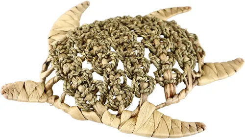 AM Design Dekofigur Schildkröte aus Schilf, handgefertigt von AM Design