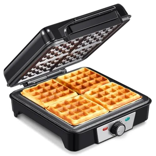 Waffeleisen für 4 Belgische Waffeln, 1200W
