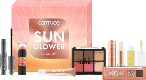 Catrice SUNGLOWER LOOK SET - Make-up Set für einen strahlenden, sonnenverwöhnten Teint mit 7 Produkten, vegan und ohne Mikroplastik, ideal für einen sommerlichen Look.