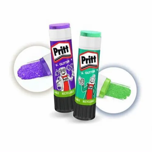 Klebestift Pritt Stick Lila 10 x 20g - farbiger Bastelkleber lösemittelfrei