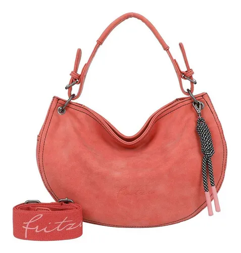 Fritzi aus Preußen Schultertasche Jive Shoulder Bag - Modische Schultertasche in Warm Mandarin, vielseitig tragbar mit verstellbarem Schulterriemen und abnehmbarem Henkel. Ideal für jeden Look und bietet viel Stauraum für Ihre Essentials.