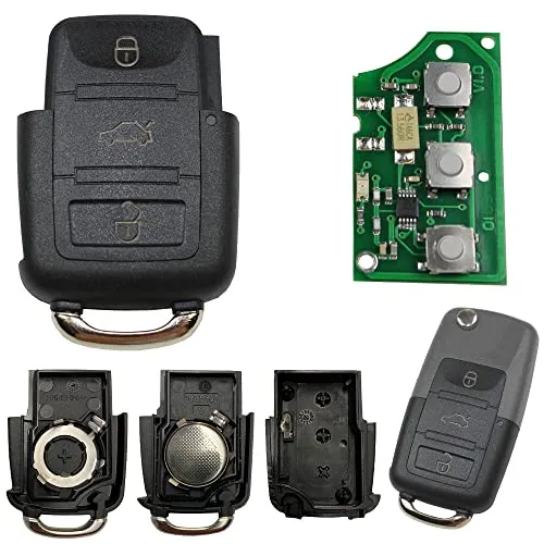 KONIKON Sendeeinheit Schlüssel Fernbedienung Klappschlüssel 1J0959753AH 434 MHz Neu kompatibel für VW Skoda