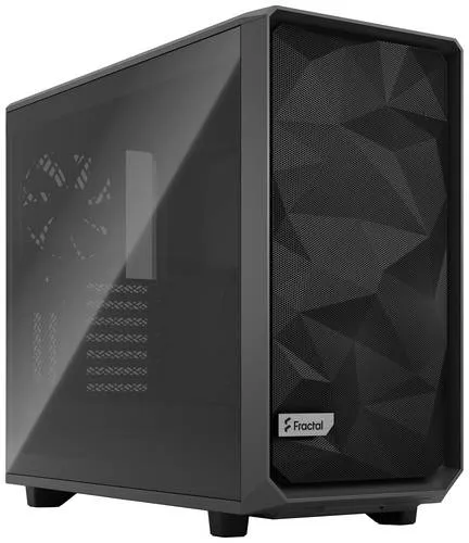 FRACTAL DESIGN Meshify 2 Gray TG Light Tint Gehäuse - PC-Gehäuse mit hervorragender Luftzirkulation und elegantem Design, ideal für leistungsstarke Gaming-Setups.