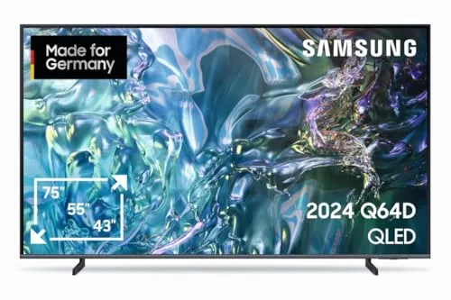 Samsung QLED 4K Q64D 65 Zoll Fernseher in schwarz von Samsung