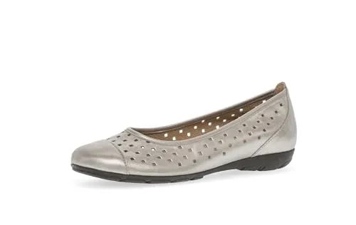 Gabor Damen Klassische Ballerinas, Frauen Flats,Ballerina-Schuhe,Ballett-Schuhe,Ballet-Flats,flach,Ausgehschuhe,Mutaro (Mocca),40.5 EU / 7 UK
