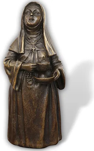 Aubaho Dekoobjekt Skulptur Tischglocke Nonne Kloster Antik-Stil