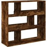 vidaXL Bücherregal/Raumteiler Räuchereiche von vidaXL