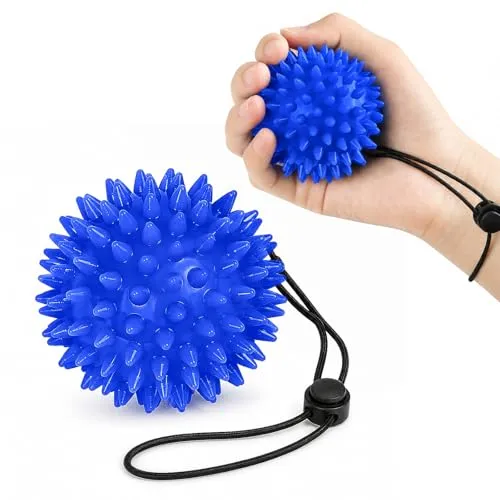 Set Handtrainer Fingertrainer,Hand Übungsbälle Stressball,Fingergymnastik-Ball Massageball 2