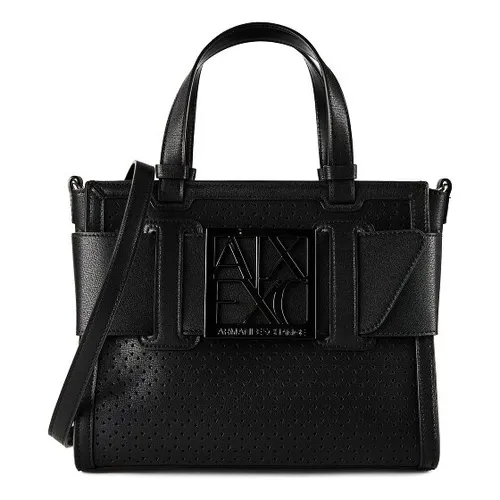 Armani Exchange Susy Handtasche 24 cm Schwarz - Elegante Handtasche von Armani Exchange, 24 cm, ideal für den täglichen Gebrauch. Stilvoll und vielseitig kombinierbar.