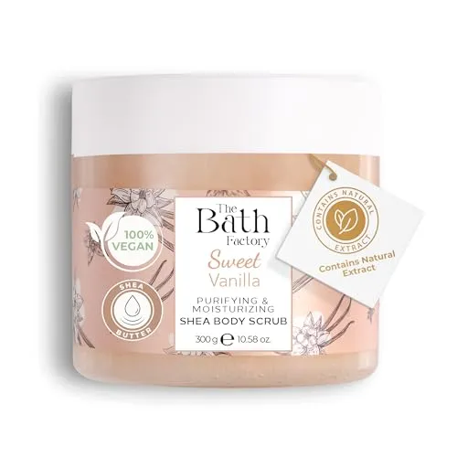 The Bath Factory,Sweet Vanilia Shea Body Scrub,300 Gramm