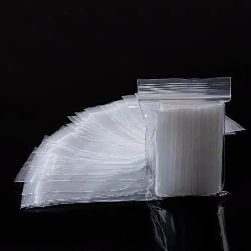 Kleine Griffverschlussbeutel Plastikbeutel Zipper 300 Stück beutel klein druckverschlussbeutel baggies 5x7 cm plastiktüten baggys ziplock zip tütchen baggys tüten wiederverschließbare