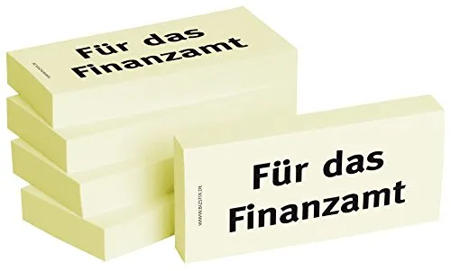BIZSTIX Bedruckte Haftnotizen - Text: Für das Finanzamt
