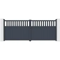 Produktbild Casanoov Elektrisches Flügeltor Santis 400x160cm Aluminium Grau