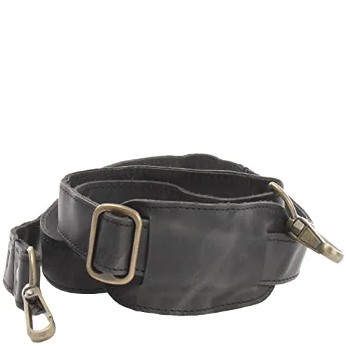 LECONI Trageriemen Leder Schulterriemen 3,5x150cm in grau von LECONI