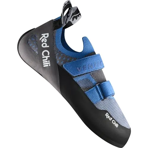 Red Chili Ventic Air Kletterschuhe UK 11,5 | EU 46 - Blau/Grau - Bequemer und gut belüfteter Einsteiger-Kletterschuh für Halle und Fels. Vegan und wiederbesohlbar, ideal für Indoorklettern und Sportklettern.
