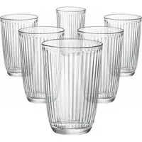 Bormioli Rocco Longdrinkbecher 390 ml - 6er Set - Hochwertige Gläser aus klarem Glas, ideal für Cocktails und Longdrinks, perfekt für Partys und besondere Anlässe.