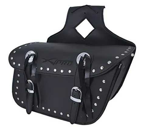 A-Pro Satteltasche Motorrad Custom Universal 12lt Seite Rechte Tasche Schwarz