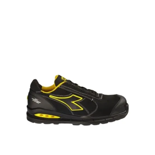 Diadora Unisex Run Net Airbox Master Low S3 SRC ESD Sneaker, Schwarz, 41 EU - Herren-Sneaker mit 200J Aluminium Zehenkappe und ultra-atmungsaktivem Nylonfutter, ideal für Sicherheit und Komfort bei der Arbeit.
