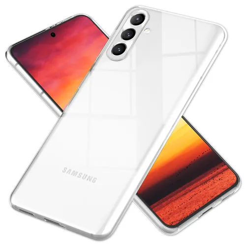 NALIA Transparente Silikonhülle Samsung Galaxy S24 Plus Case Anti-Gelb stoßfest