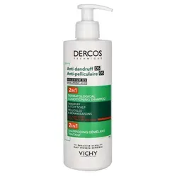 Vichy Dercos Anti-Schuppen 2in1 Shampooconditioner 390 ml - Shampoo und Conditioner in einem, bekämpft Schuppen effektiv und pflegt das Haar gleichzeitig, ideal für gesunde Kopfhaut.