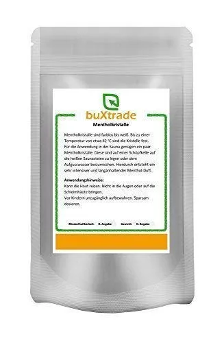Mentholkristalle Menthol Kristalle Sauna Kristalle Minzöl Aufguss Aufguß 100 g