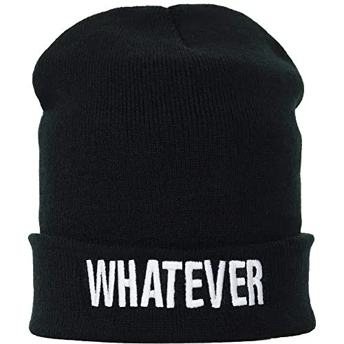 EXPRESS-STICKEREI Haube mit Spruch 0000 - Beanie für Damen und Herren - Warme Wintermütze mit Spruch - Lustige Strickmütze - Unisex Wollmütze