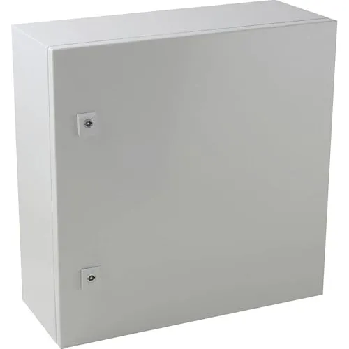 TRU COMPONENTS TC-S505020 Schaltschrank - Robustes Stahlblechgehäuse in Lichtgrau, ideal für die sichere Unterbringung elektrischer Komponenten.